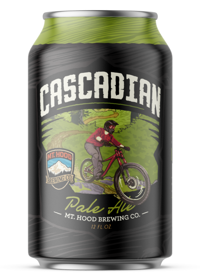 12OZ CAN OF MT. HOOD BREWING CO. CASCADIAN PALE ALE