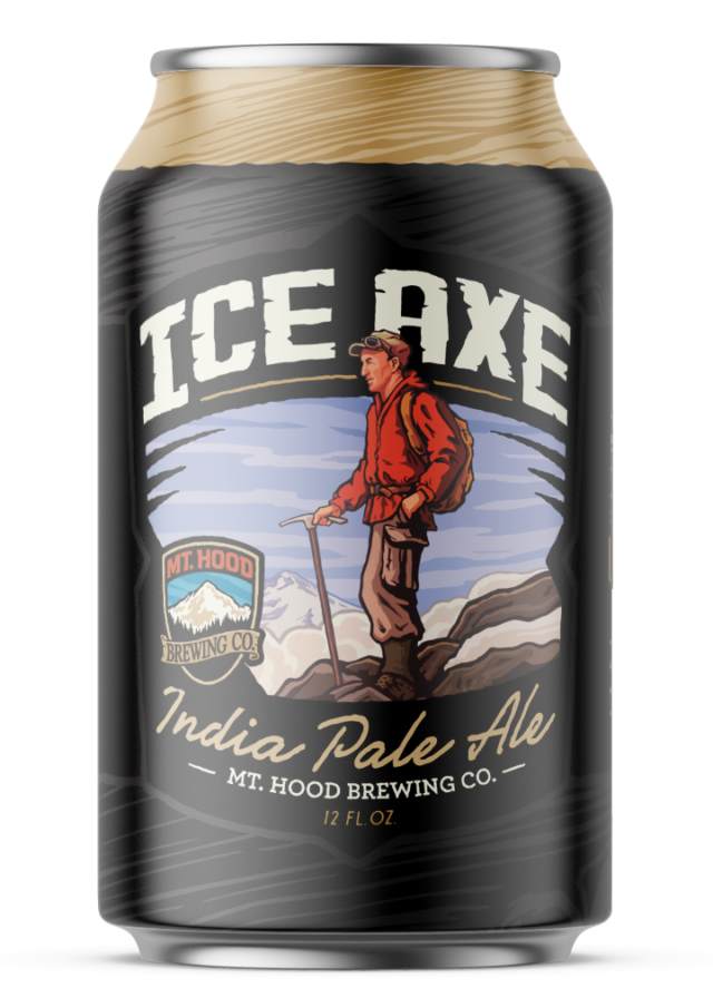 12OZ CAN OF MT. HOOD BREWING CO. ICE AXE IPA