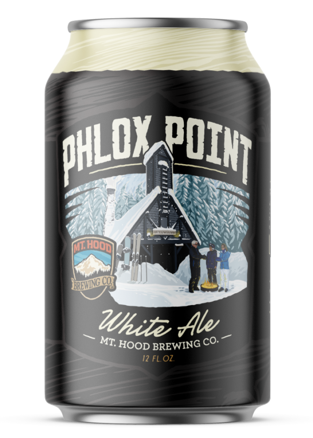 12OZ CAN OF MT. HOOD BREWING CO. PHLOX POINT WHITE ALE